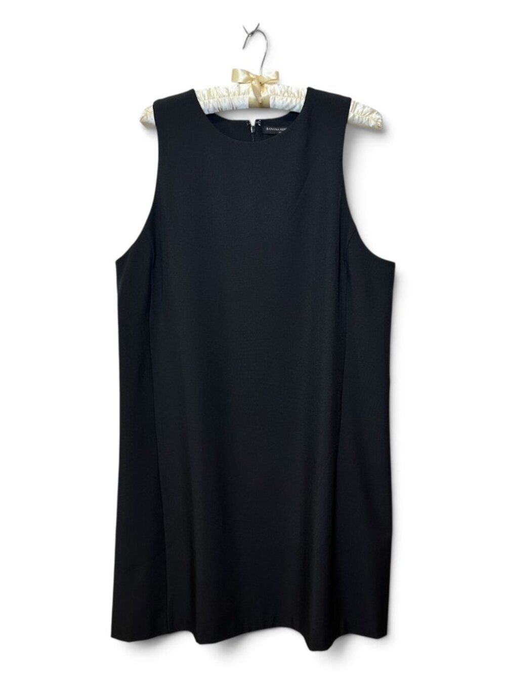 Banana Republic Womens Dress 16 Sleeveless V Neck Lined Black